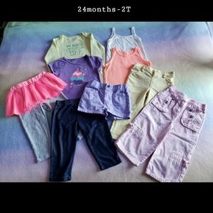 Toddler Girl Summer Clothing Bundle (24mos.-2T)